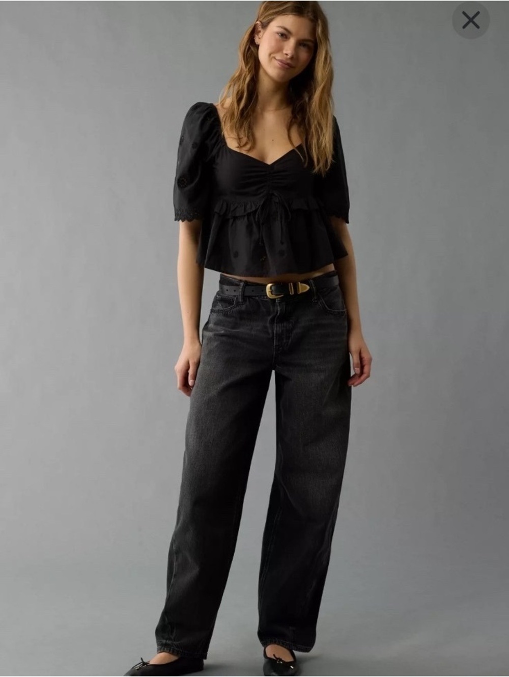 American Eagle Stretch Barrel Jeans